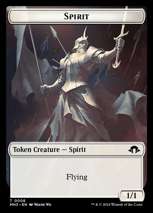 Spirit, carta Magic di tipo Token Creature — Spirit illustrata da Wayne Wu