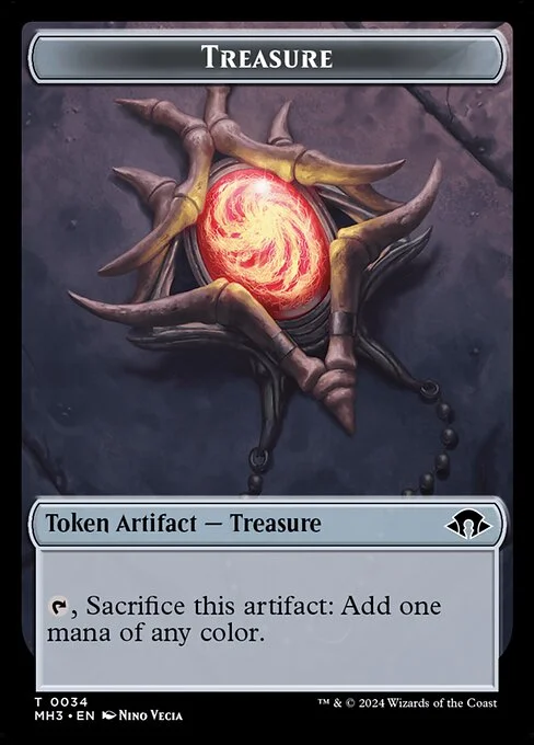 Treasure, carta Magic di tipo Token Artifact — Treasure illustrata da Nino Vecia