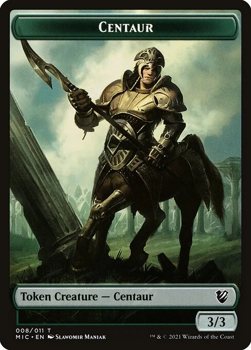 Centaur, carta Magic di tipo Token Creature — Centaur illustrata da Slawomir Maniak