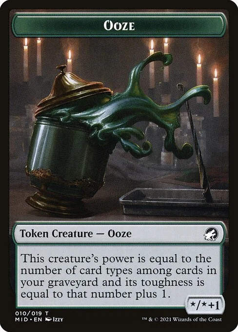 Ooze, carta Magic di tipo Token Creature — Ooze illustrata da Izzy