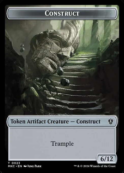 Construct, carta Magic di tipo Token Artifact Creature — Construct illustrata da Jung Park