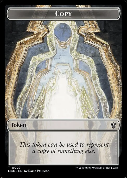 Copy, carta Magic di tipo Token illustrata da David Palumbo