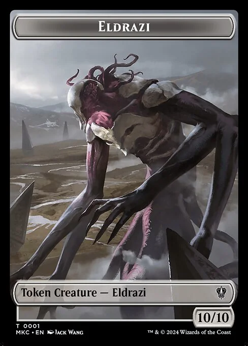 Eldrazi, carta Magic di tipo Token Creature — Eldrazi illustrata da Jack Wang