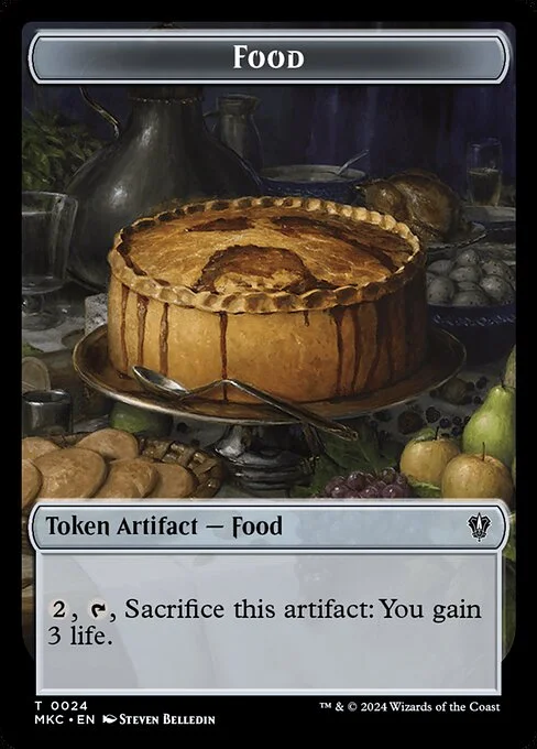 Food, carta Magic di tipo Token Artifact — Food illustrata da Steven Belledin