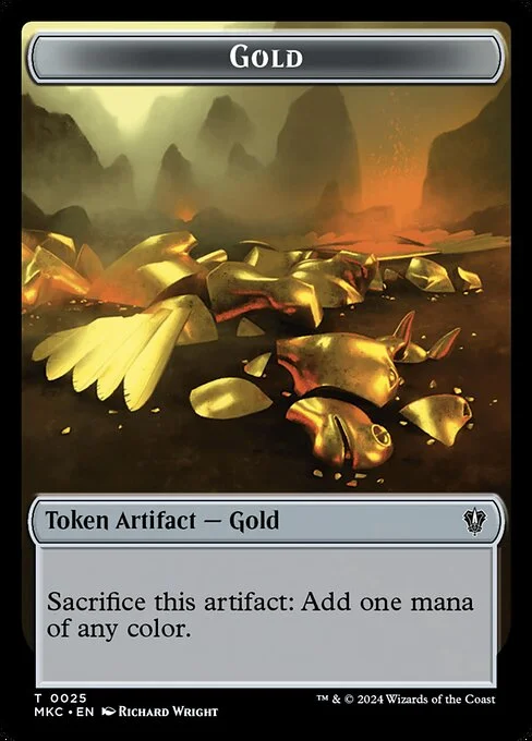 Gold, carta Magic di tipo Token Artifact — Gold illustrata da Richard Wright
