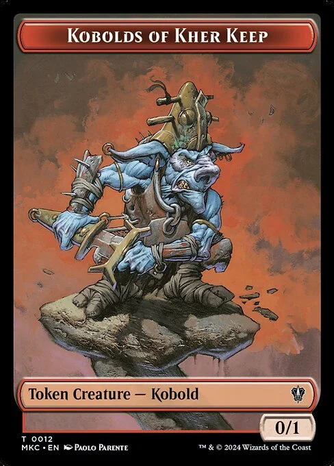 Kobolds of Kher Keep, carta Magic di tipo Token Creature — Kobold illustrata da Paolo Parente