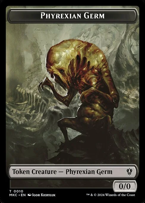 Phyrexian Germ, carta Magic di tipo Token Creature — Phyrexian Germ illustrata da Igor Kieryluk