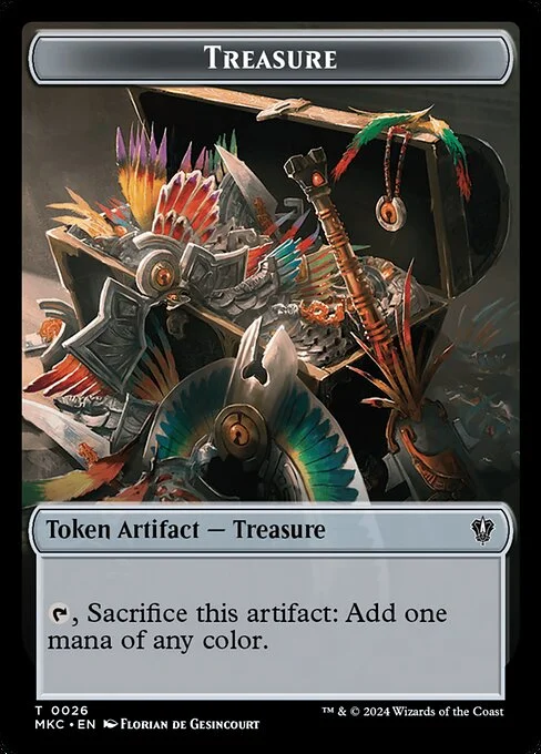 Treasure, carta Magic di tipo Token Artifact — Treasure illustrata da Florian de Gesincourt