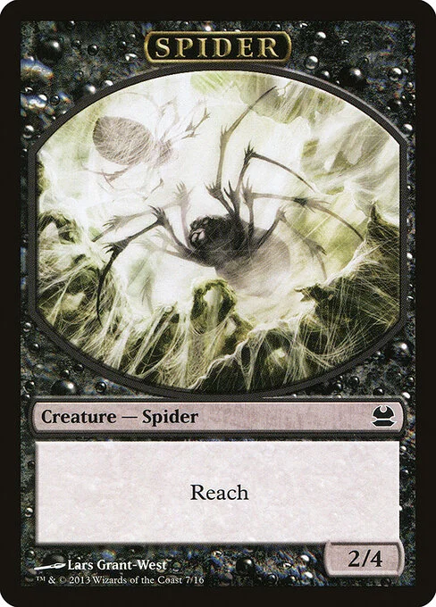 Spider, carta Magic di tipo Token Creature — Spider illustrata da Lars Grant-West