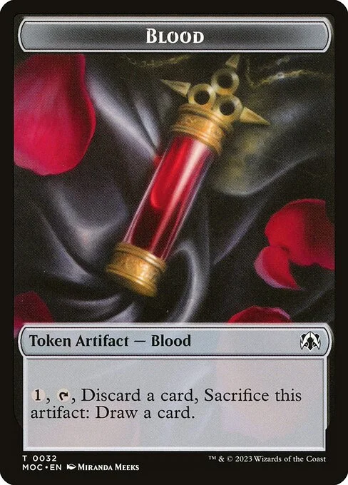 Blood, carta Magic di tipo Token Artifact — Blood illustrata da Miranda Meeks