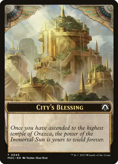 City's Blessing, carta Magic di tipo Card illustrata da Yeong-Hao Han