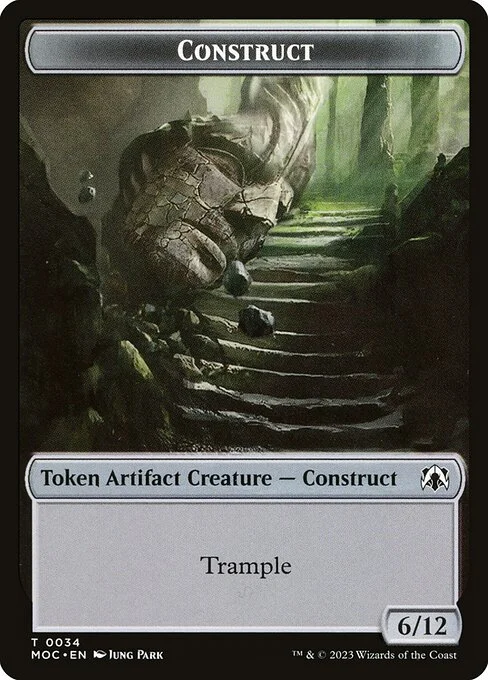 Construct, carta Magic di tipo Token Artifact Creature — Construct illustrata da Jung Park