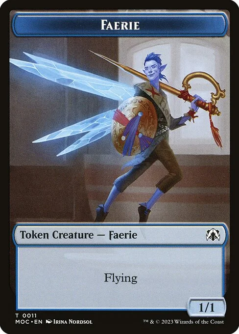 Faerie, carta Magic di tipo Token Creature — Faerie illustrata da Irina Nordsol