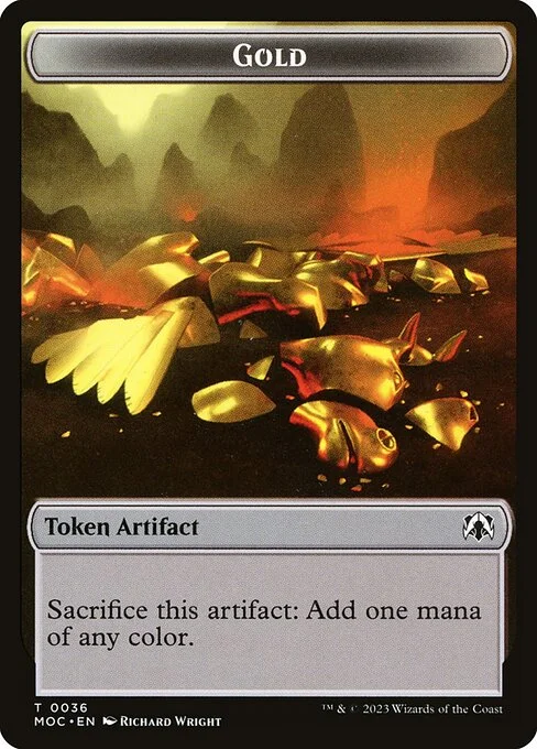 Gold, carta Magic di tipo Token Artifact — Gold illustrata da Richard Wright