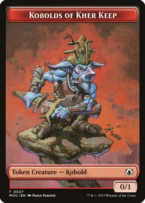 Kobolds of Kher Keep, carta Magic di tipo Token Creature — Kobold illustrata da Paolo Parente