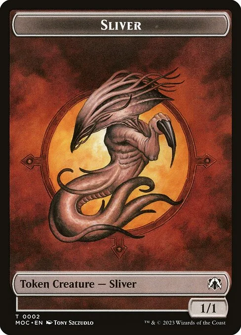 Sliver, carta Magic di tipo Token Creature — Sliver illustrata da Tony Szczudlo