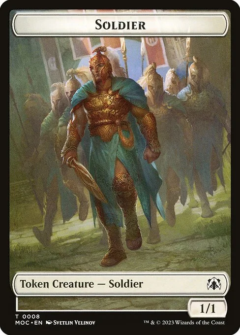 Soldier, carta Magic di tipo Token Creature — Soldier illustrata da Svetlin Velinov