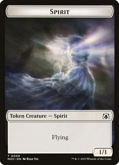 Spirit, carta Magic di tipo Token Creature — Spirit illustrata da Ryan Yee
