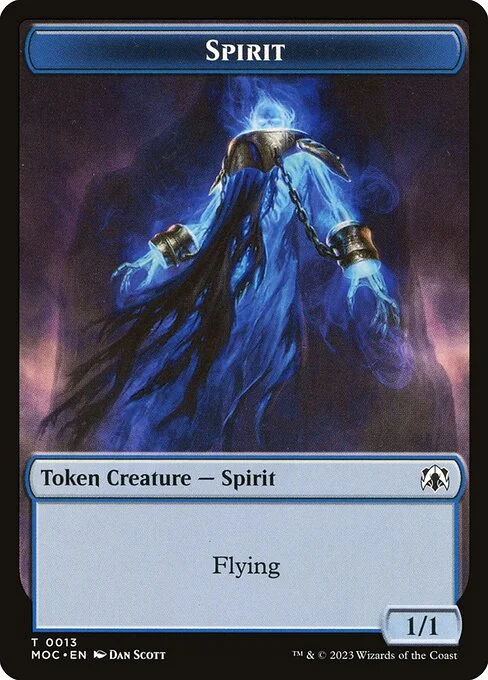 Spirit, carta Magic di tipo Token Creature — Spirit illustrata da Dan Murayama Scott