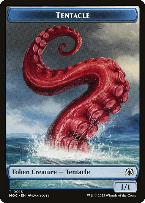 Tentacle, carta Magic di tipo Token Creature — Tentacle illustrata da Dan Murayama Scott