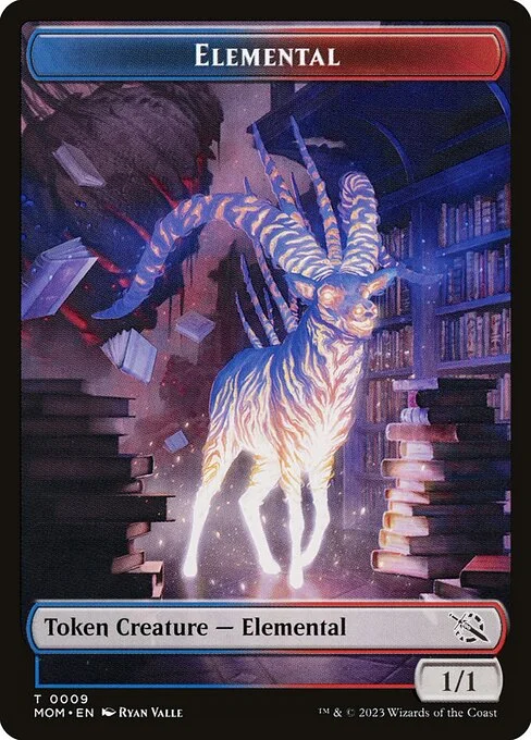Elemental, carta Magic di tipo Token Creature — Elemental illustrata da Ryan Valle