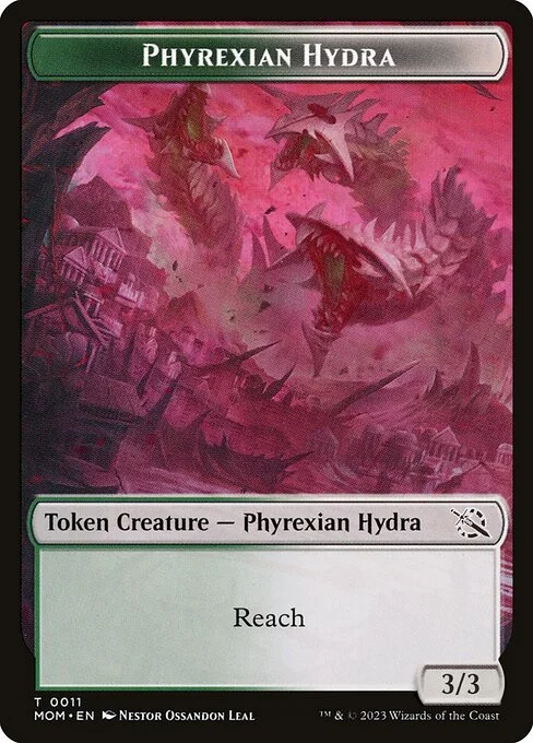 Phyrexian Hydra, carta Magic di tipo Token Creature — Phyrexian Hydra illustrata da Néstor Ossandón Leal