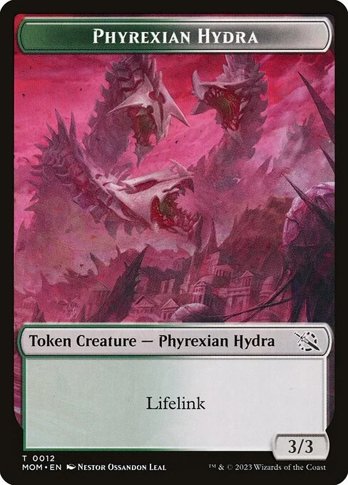 Phyrexian Hydra, carta Magic di tipo Token Creature — Phyrexian Hydra illustrata da Néstor Ossandón Leal