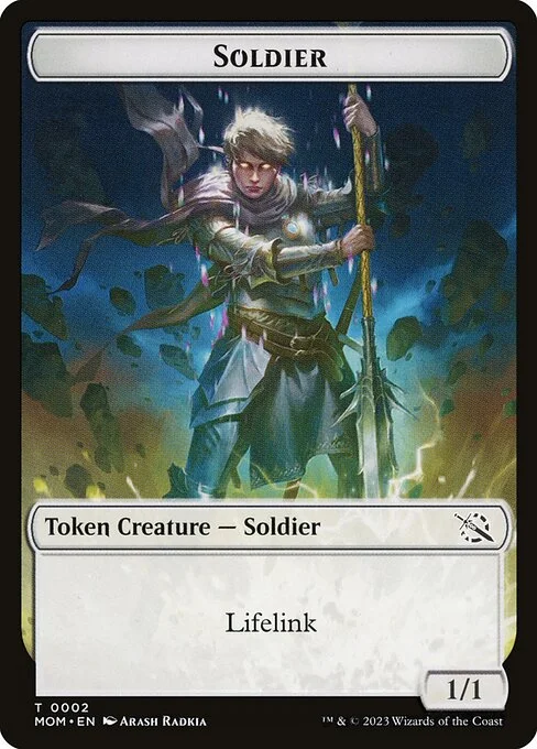 Soldier, carta Magic di tipo Token Creature — Soldier illustrata da Arash Radkia