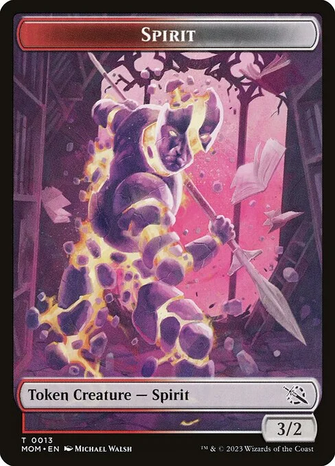 Spirit, carta Magic di tipo Token Creature — Spirit illustrata da Michael Walsh