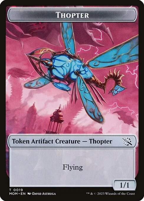 Thopter, carta Magic di tipo Token Artifact Creature — Thopter illustrata da David Astruga