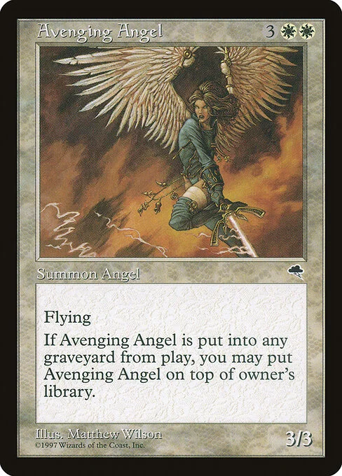Avenging Angel, carta Magic di tipo Creature — Angel illustrata da Matthew D. Wilson