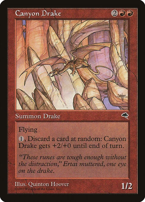 Canyon Drake, carta Magic di tipo Creature — Drake illustrata da Quinton Hoover