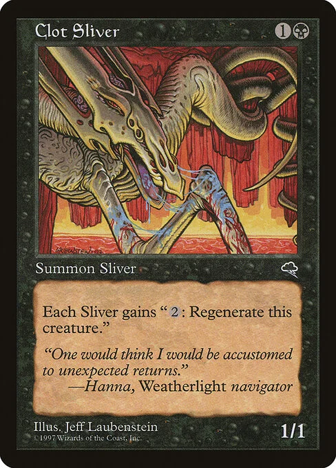 Clot Sliver, carta Magic di tipo Creature — Sliver illustrata da Jeff Laubenstein