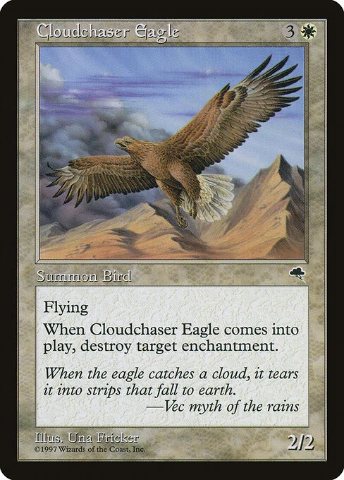 Cloudchaser Eagle, carta Magic di tipo Creature — Bird illustrata da Una Fricker