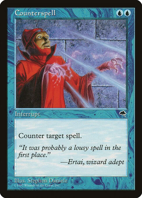 Counterspell, carta Magic di tipo Instant illustrata da Stephen Daniele