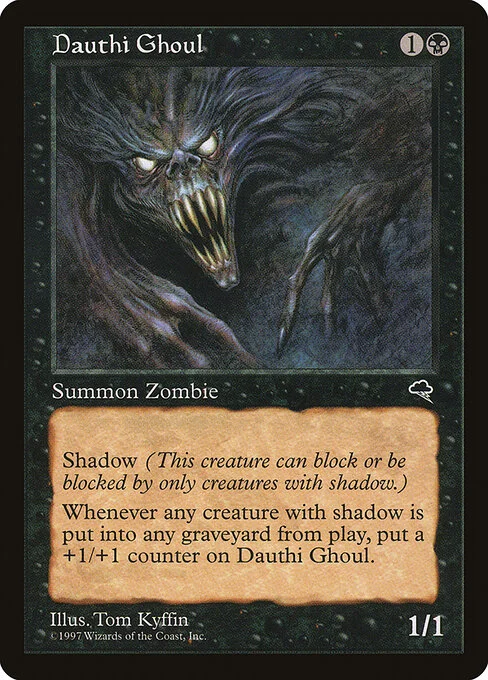 Dauthi Ghoul, carta Magic di tipo Creature — Dauthi Zombie illustrata da Tom Kyffin