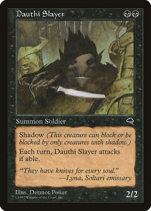 Dauthi Slayer, carta Magic di tipo Creature — Dauthi Soldier illustrata da Dermot Power