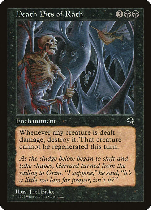 Death Pits of Rath, carta Magic di tipo Enchantment illustrata da Joel Biske