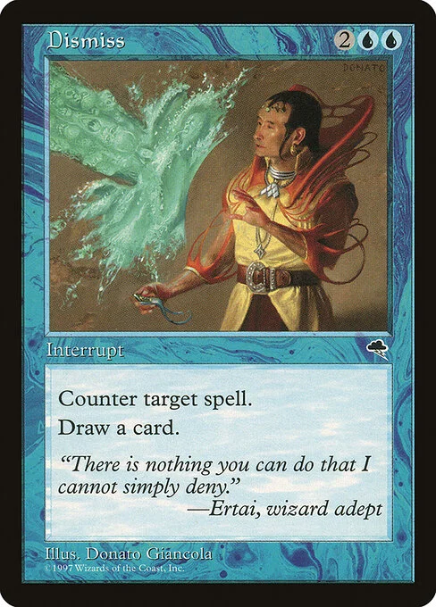 Dismiss, carta Magic di tipo Instant illustrata da Donato Giancola