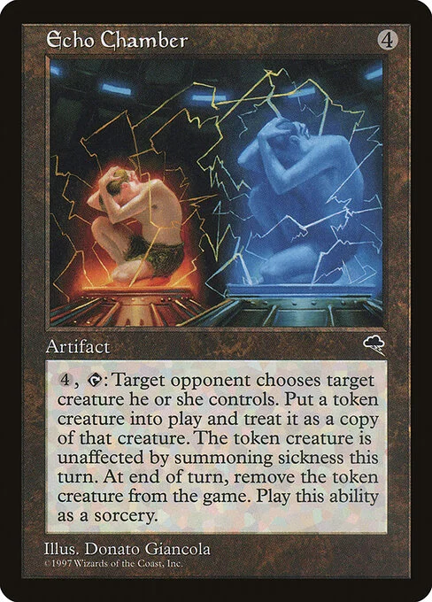 Echo Chamber, carta Magic di tipo Artifact illustrata da Donato Giancola