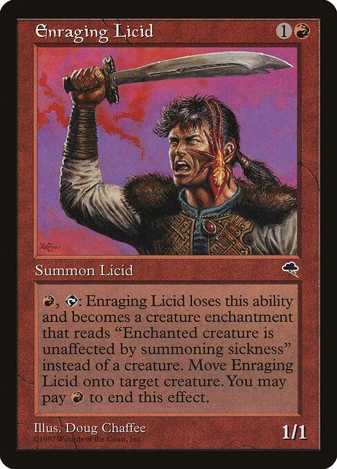 Enraging Licid, carta Magic di tipo Creature — Licid illustrata da Doug Chaffee