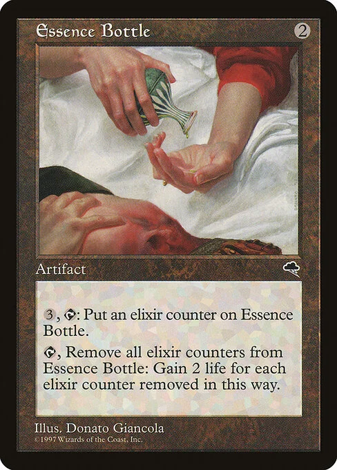 Essence Bottle, carta Magic di tipo Artifact illustrata da Donato Giancola