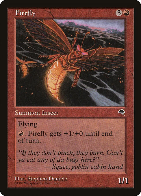 Firefly, carta Magic di tipo Creature — Insect illustrata da Stephen Daniele