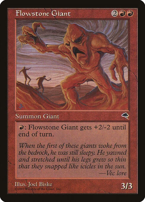 Flowstone Giant, carta Magic di tipo Creature — Giant illustrata da Joel Biske