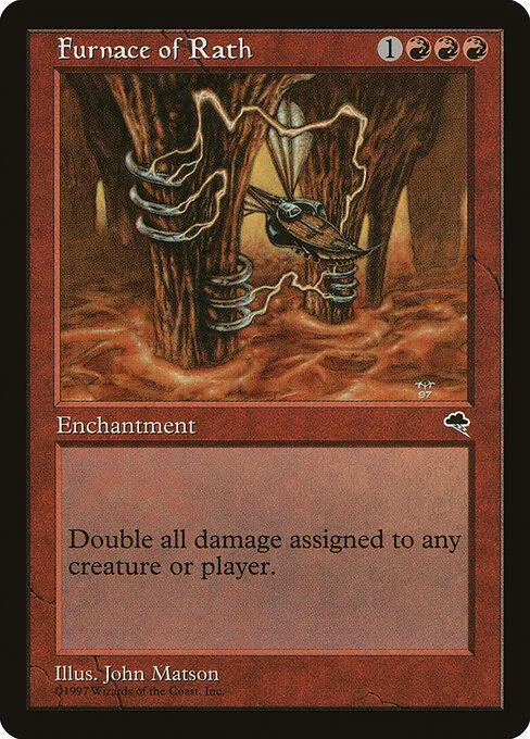 Furnace of Rath, carta Magic di tipo Enchantment illustrata da John Matson