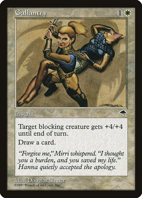 Gallantry, carta Magic di tipo Instant illustrata da Douglas Shuler