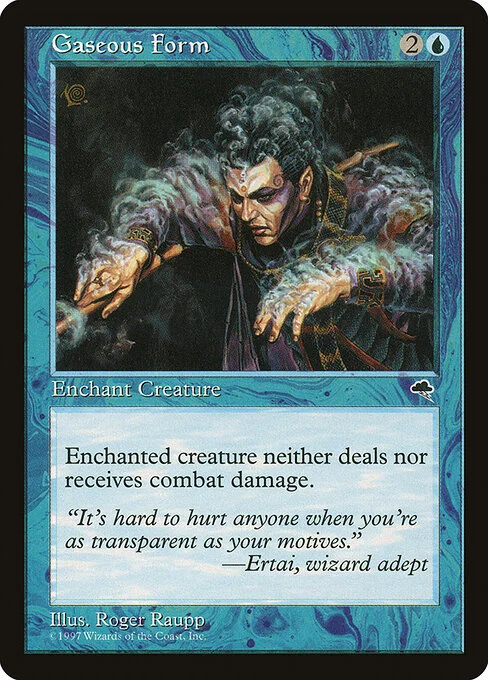 Gaseous Form, carta Magic di tipo Enchantment — Aura illustrata da Roger Raupp