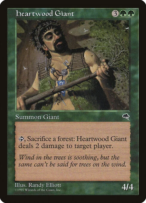 Heartwood Giant, carta Magic di tipo Creature — Giant illustrata da Randy Elliott