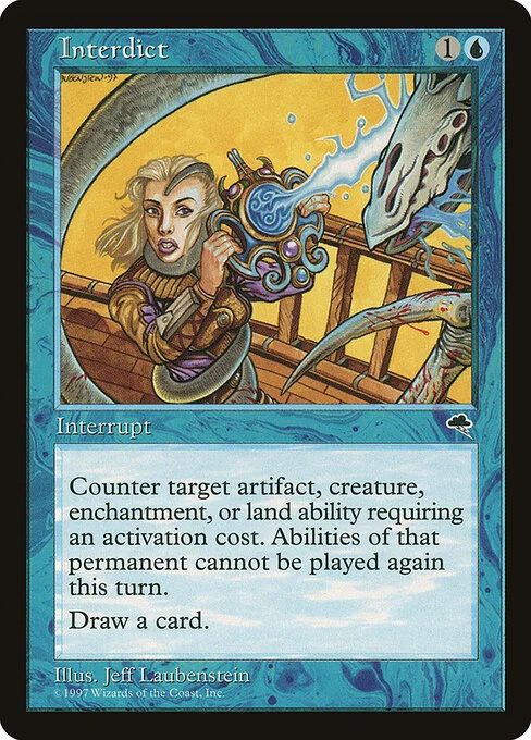 Interdict, carta Magic di tipo Instant illustrata da Jeff Laubenstein