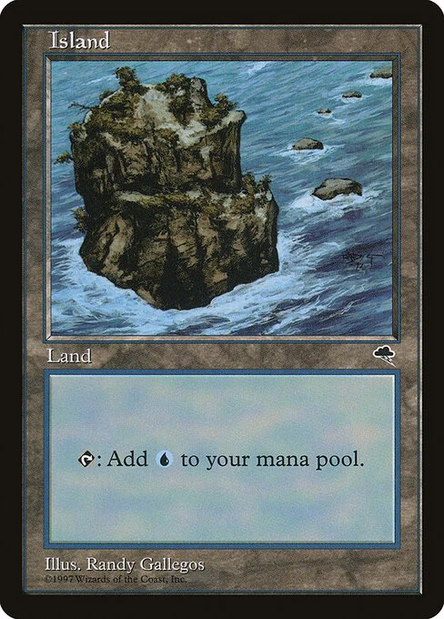 Island, carta Magic di tipo Basic Land — Island illustrata da Randy Gallegos